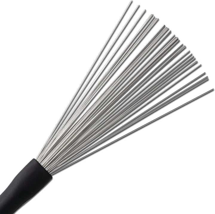 Vic Firth Signature Series Wire 'Sweep' Brush - Russ Miller - Retractable - Black Handle Wire Brush,