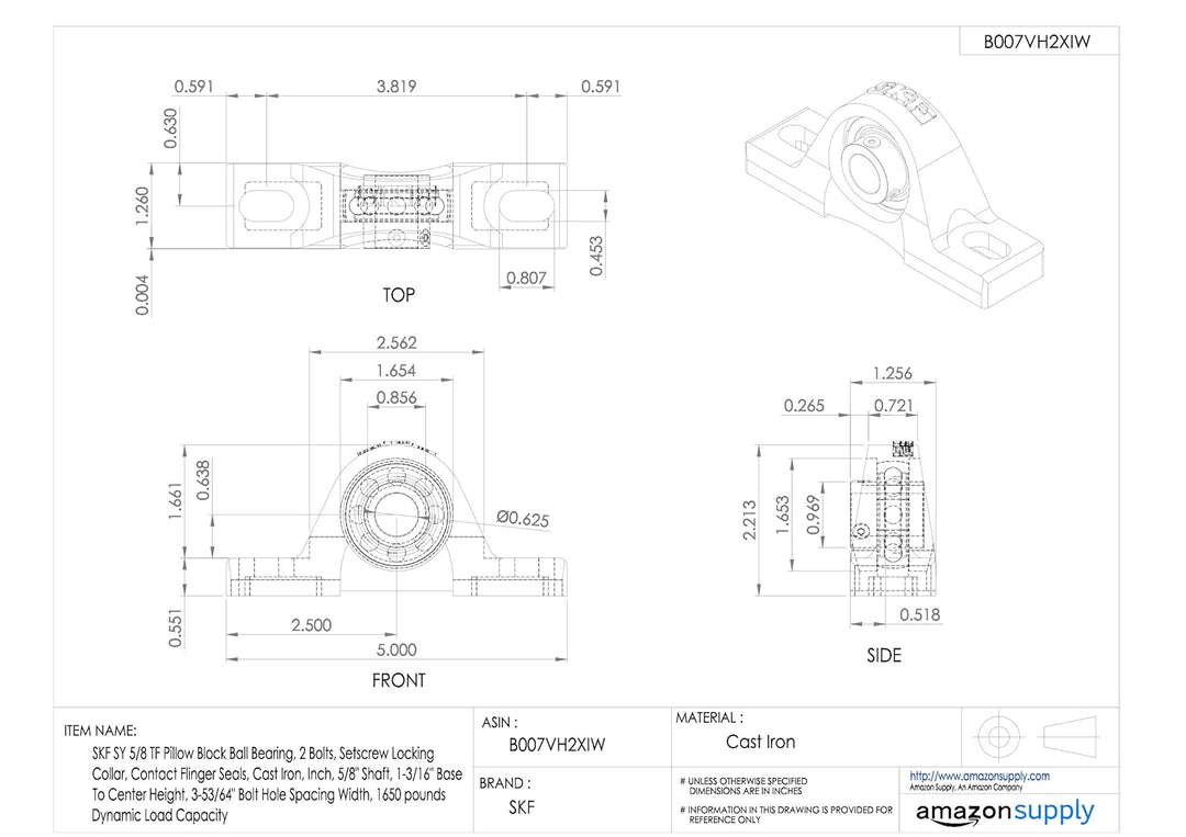 SKF Pillow Block Kugellager, 2 Schrauben, Wirbel Sicherung Halsband, Kontakt Flinger Dichtungen, Gus