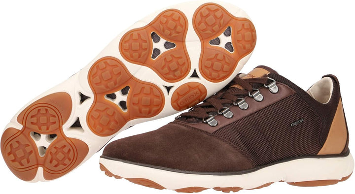 Geox Herren U Nebula A Sneaker, 41 EU Braun Brown C0013