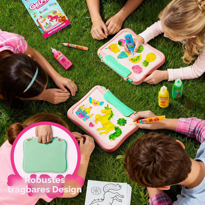 Klever Kits Gel Fun Bastelset für Kinder, Geburtstagsgeschenk für Jungen und Mädchen im Alter von 6-