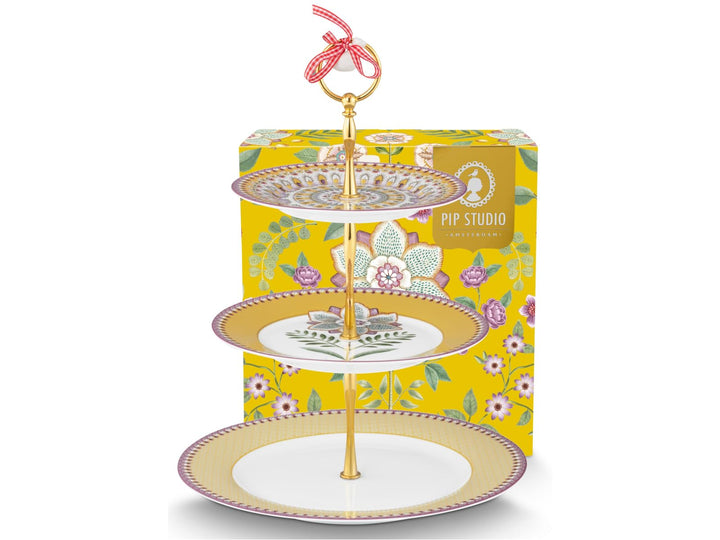 Pip Studio Lily&Lotus Yellow Etagere 3tlg