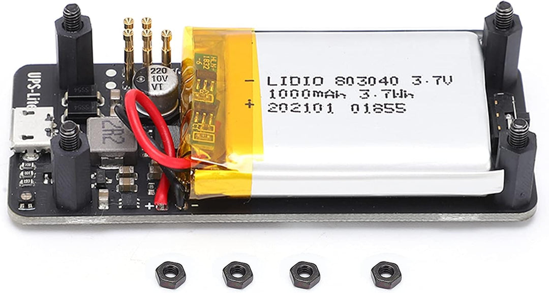 UPS Lite V1.2 Stromversorgungsplatine für Zero, USV-Ladegerät USV-Stromversorgungsplatine mit Batter