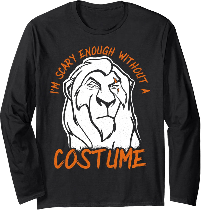 Disney The Lion King Scar Scary Enough Halloween Langarmshirt