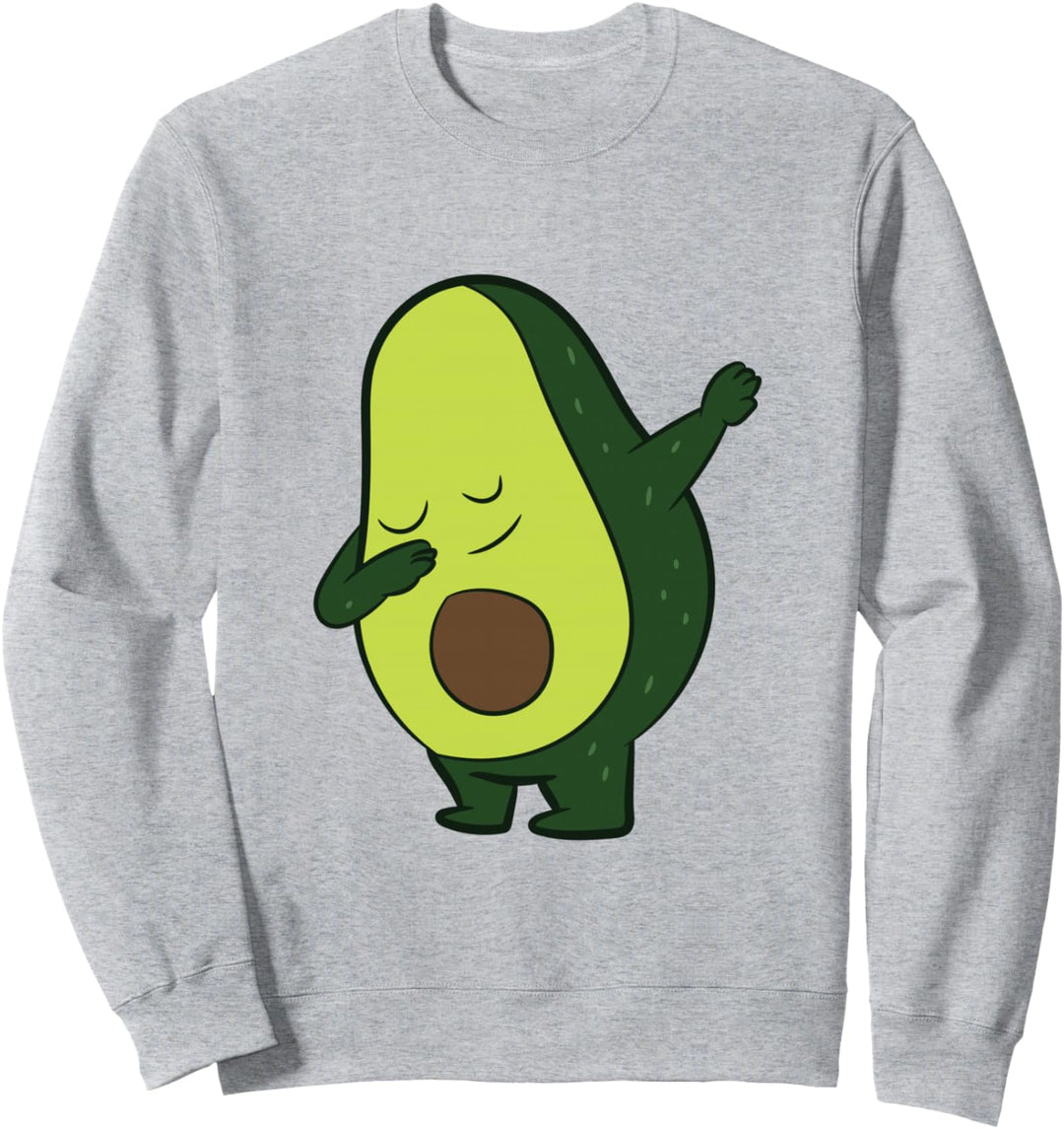 Avocado Veganes Essen Vegetarisch Dabbing Avocado Sweatshirt