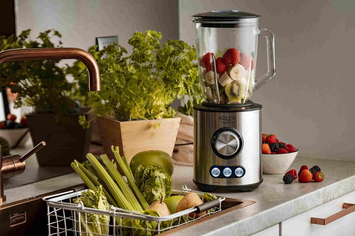 Adler AD 4078 Standmixer Edelstahl mit 1,5L Glas-Behälter