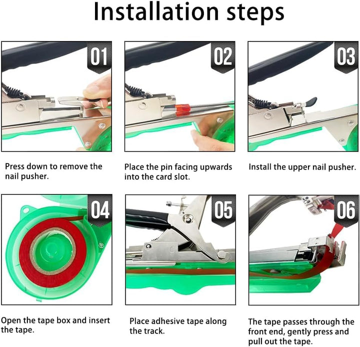 Pflanzenbindemaschine, Pflanzen-Rattan-Bündelmaschine, Pflanzenbandwerkzeug, Gartenband-Bündelwerkze