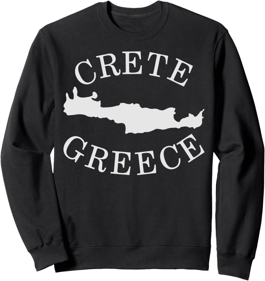 Greece Crete Map Kreta Greek Sweatshirt