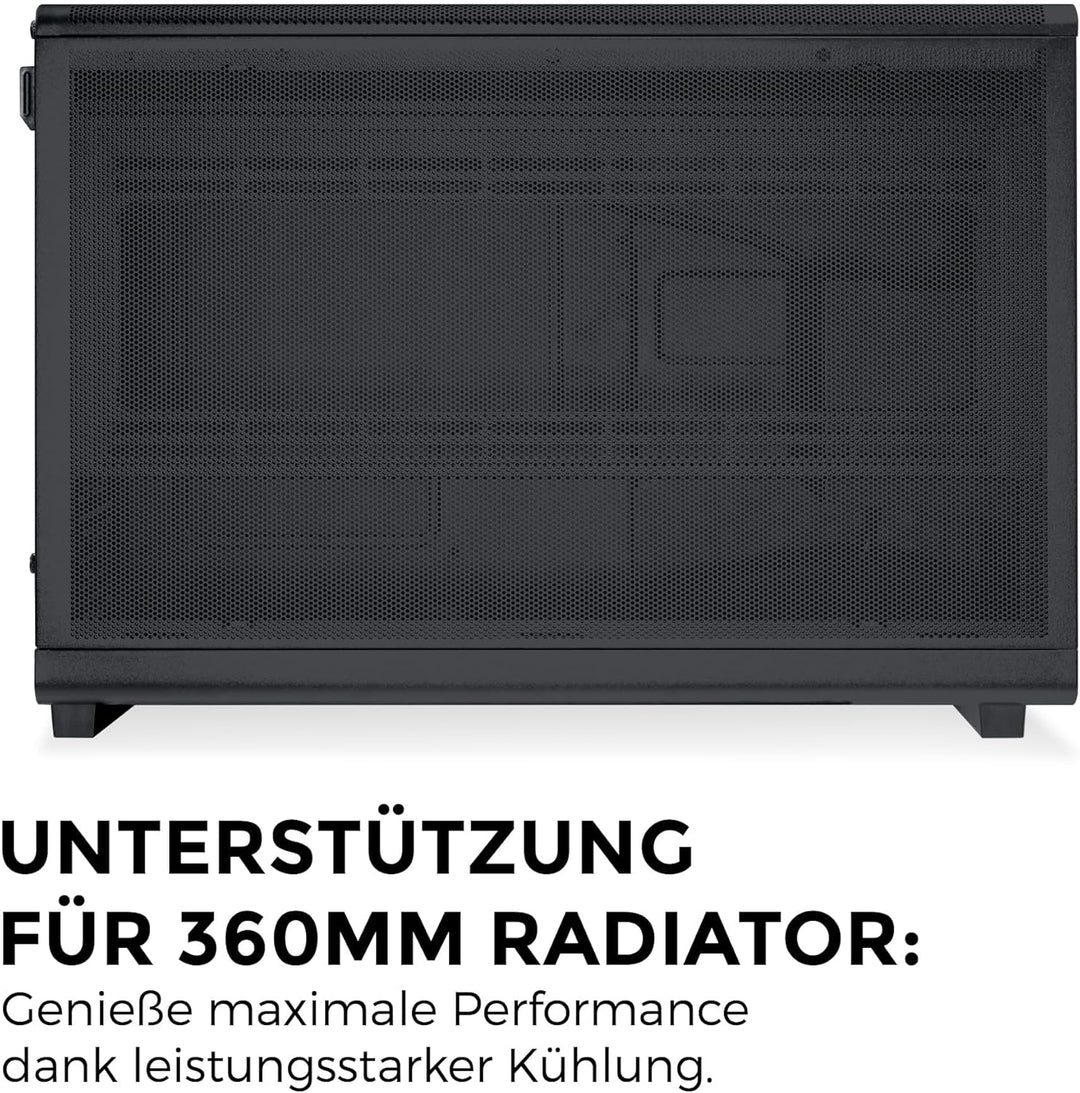 Lian Li DAN Cases A3-mATX PC-Gehäuse, anpassbares Layout, 415 mm GPU-Freiraum, unterstützt bis zu 36