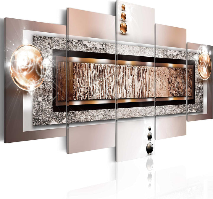 murando - Bilder Abstrakt 150x75 cm Vlies Leinwandbild 5 tlg Kunstdruck modern Wandbilder XXL Wandde