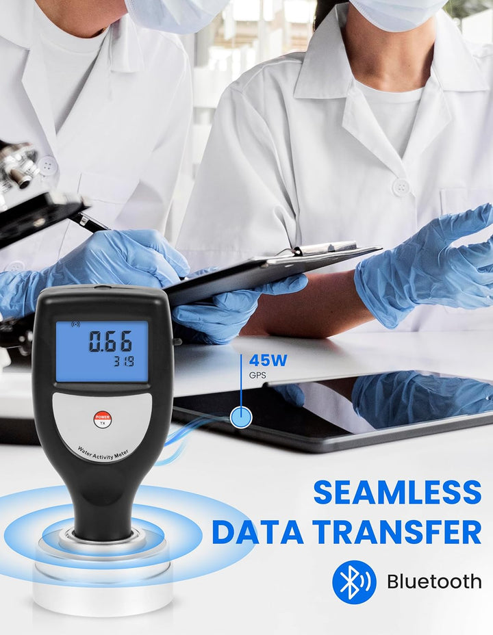 AMTAST Wasser-Aktivitätsmessgerät mit Bluetooth-Funktion für PC Smart Food Water Activity Meter WA-6