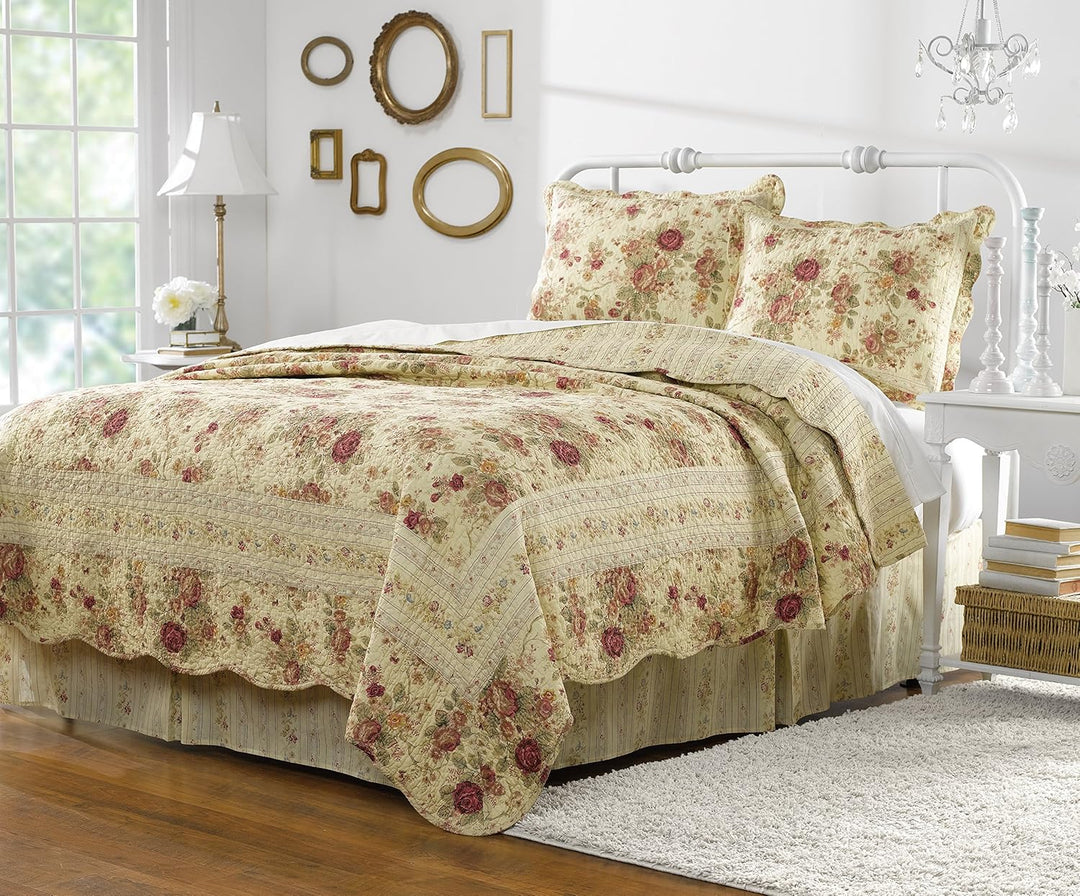 Greenland Home Antique Rose Full/Queen Quilt Set by Greenland Home, Queen
