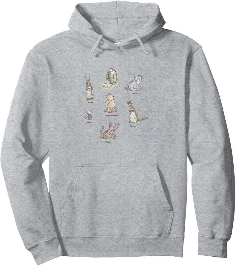 Disney Winnie The Pooh Classic Group Shot Pullover Hoodie