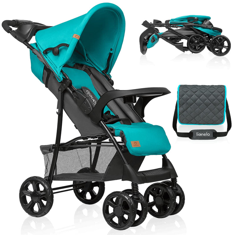 LIONELO Emma Plus Kinderwagen bis zu 15 kg, Kindersportwagen, leicht modern klein Buggy mit Liegepos