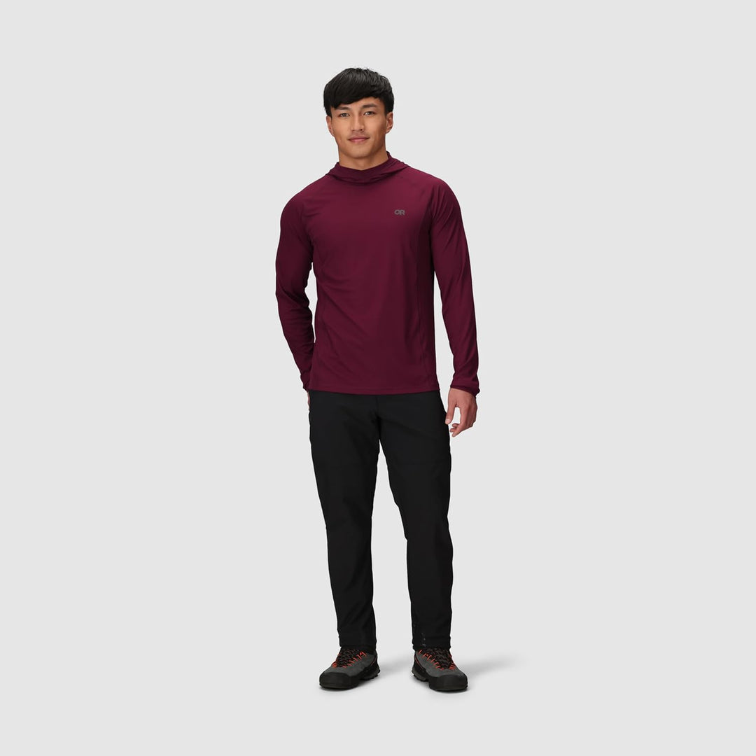 Outdoor Research Men's Echo Hoodie – Quick Drying Active Hooded Sweatshirt XL Winterberry, XL Winter