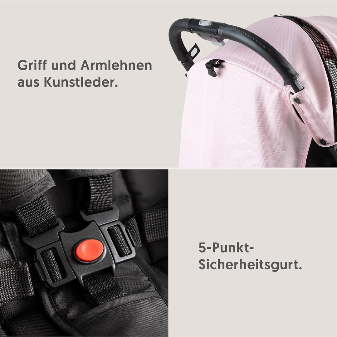 Interbaby Kinderwagen | Reisebuggy von der Geburt bis zu 48 Monaten oder 22 Kg | Quick Fold Button,