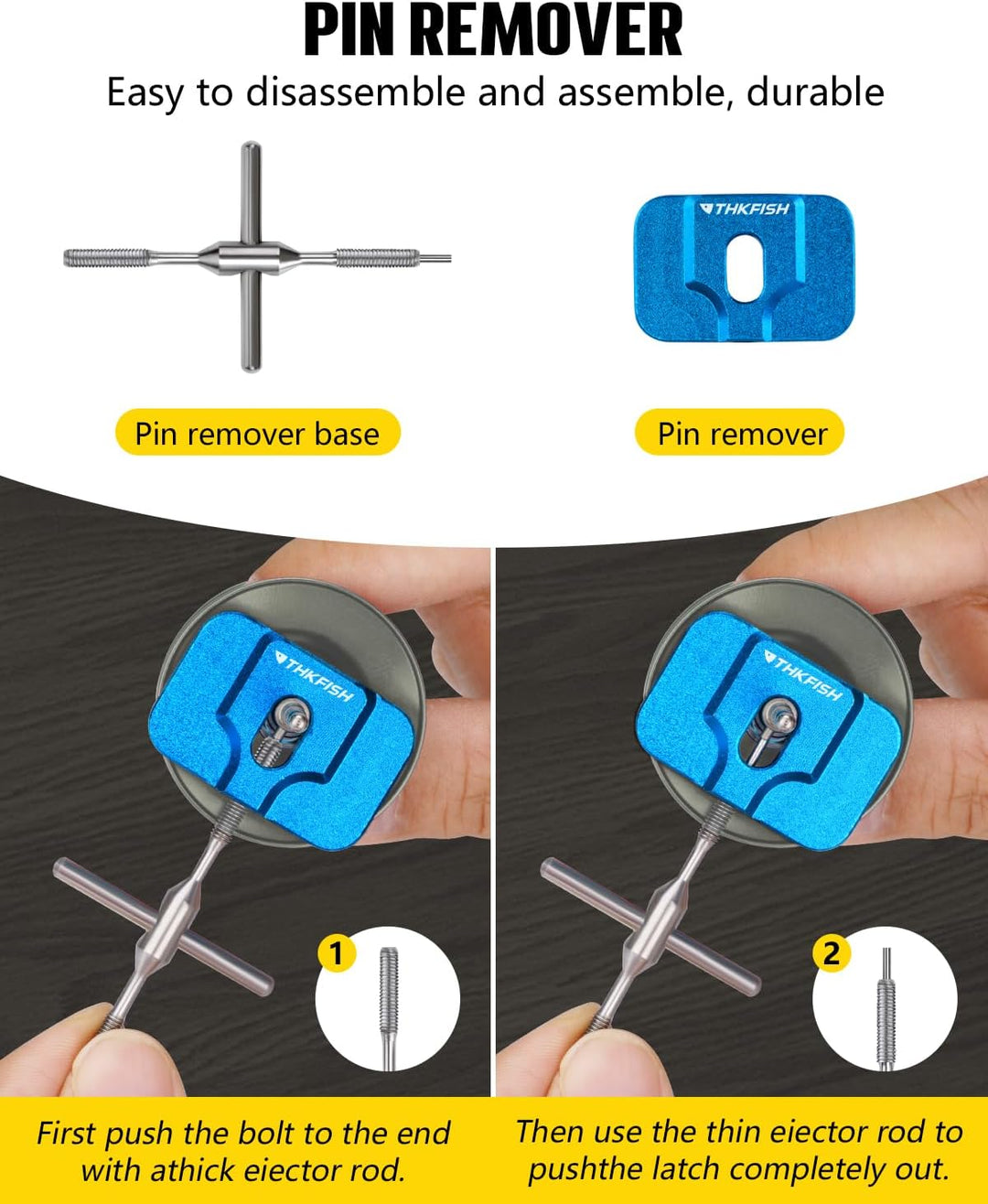 THKFISH Wartungsset für Angelrollen,Rollenreinigungsset,Kompaktes Angelreparaturset,Angelrollen-Pfle