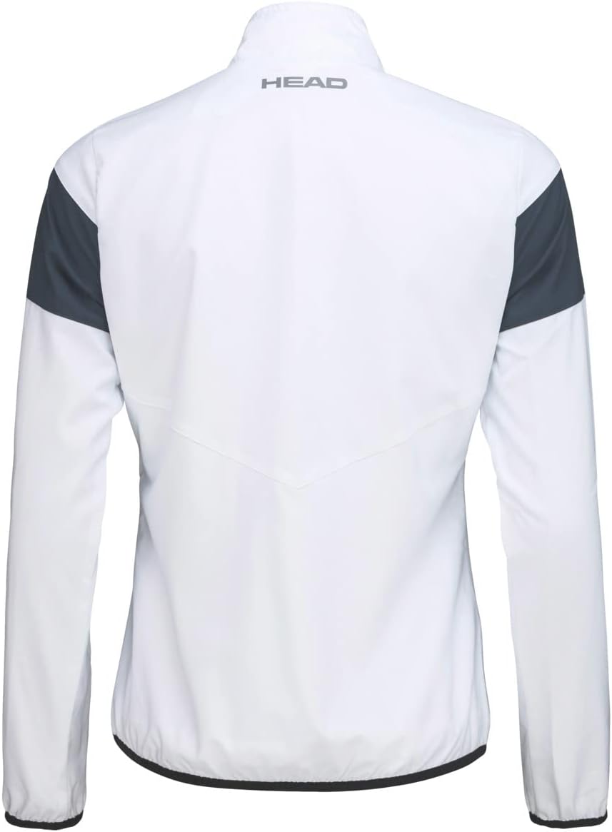 HEAD Damen Club 22 Jacket Women Jacket (1er Pack) S Weiss/Navy, S Weiss/Navy