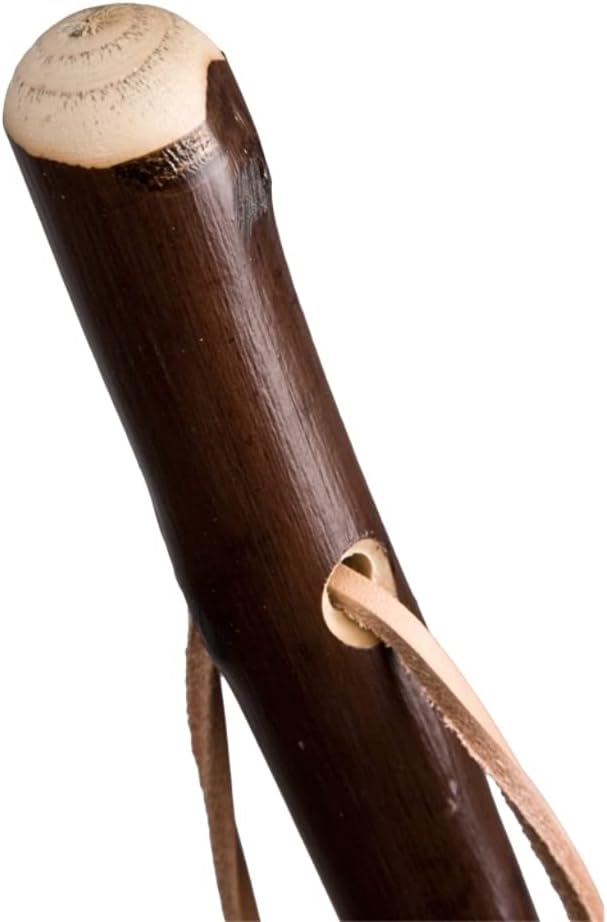 Stock-Fachmann Wanderstock Marschierer Kastanie mit Lederschlaufe, Braun, M