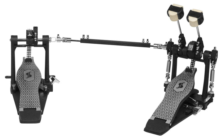 Stagg PPD-52 Double Bass Kick Drum Pedal mit Doppelkette Einzelbett, Einzelbett