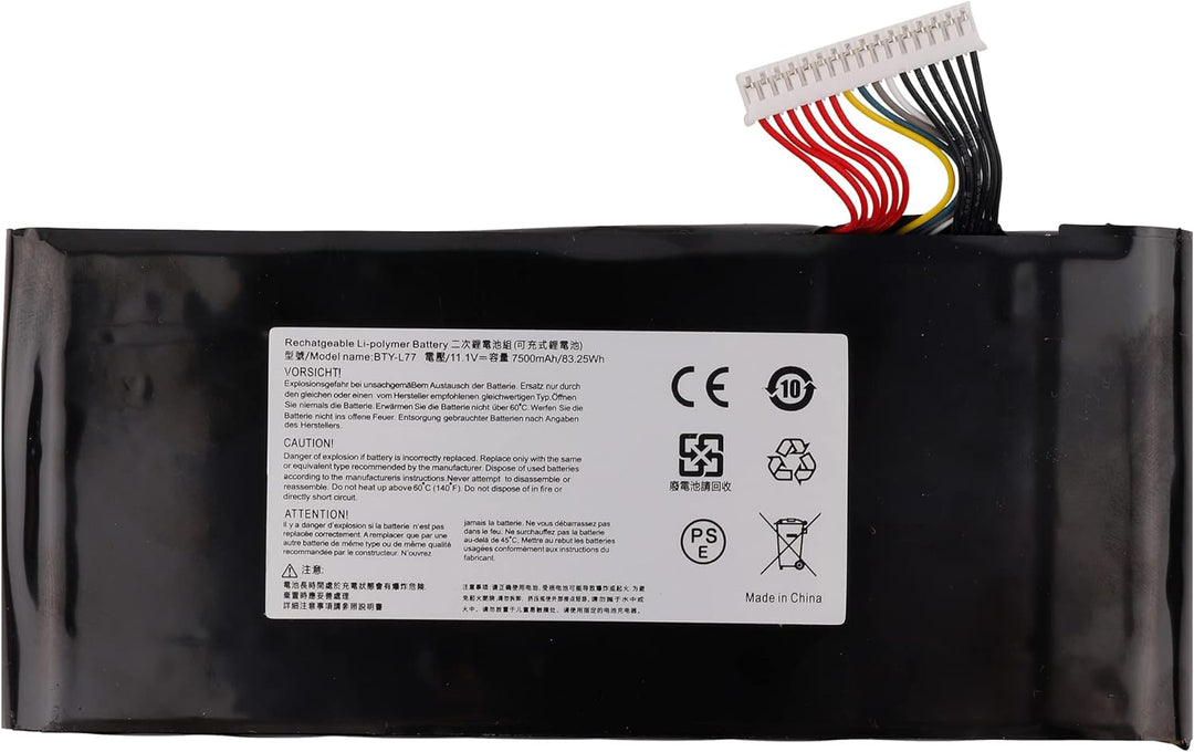 swark Laptop Akku BTY-L77 kompatibel mit MSI GT72 2QD GT72S 6QF GT80 2QE Series MS-1781 MS-1783 2PE-
