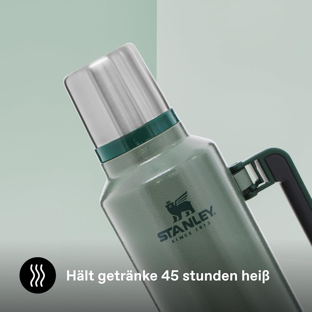 Stanley Classic Legendary Bottle 1.9L Hammertone Green-Edelstahl Thermosflasche-BPA-frei-Isolierflas