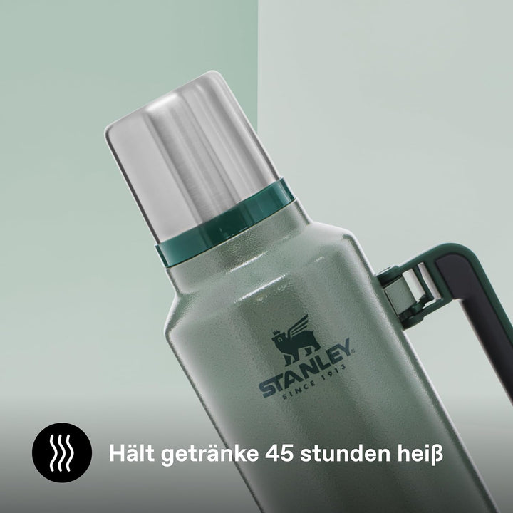 Stanley Classic Legendary Bottle 1.9L Hammertone Green-Edelstahl Thermosflasche-BPA-frei-Isolierflas