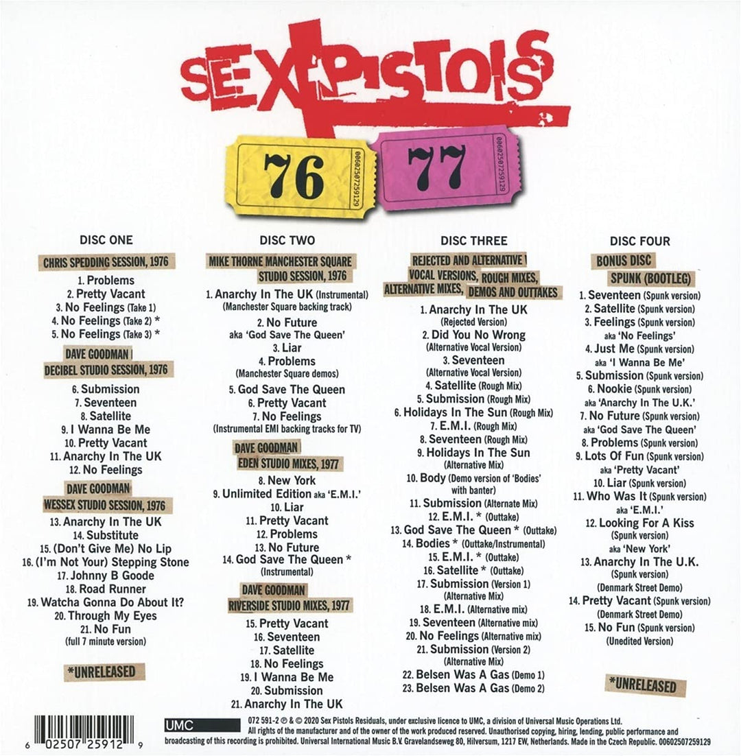 76-77 (Ltd. 4CD), Audio-CD
