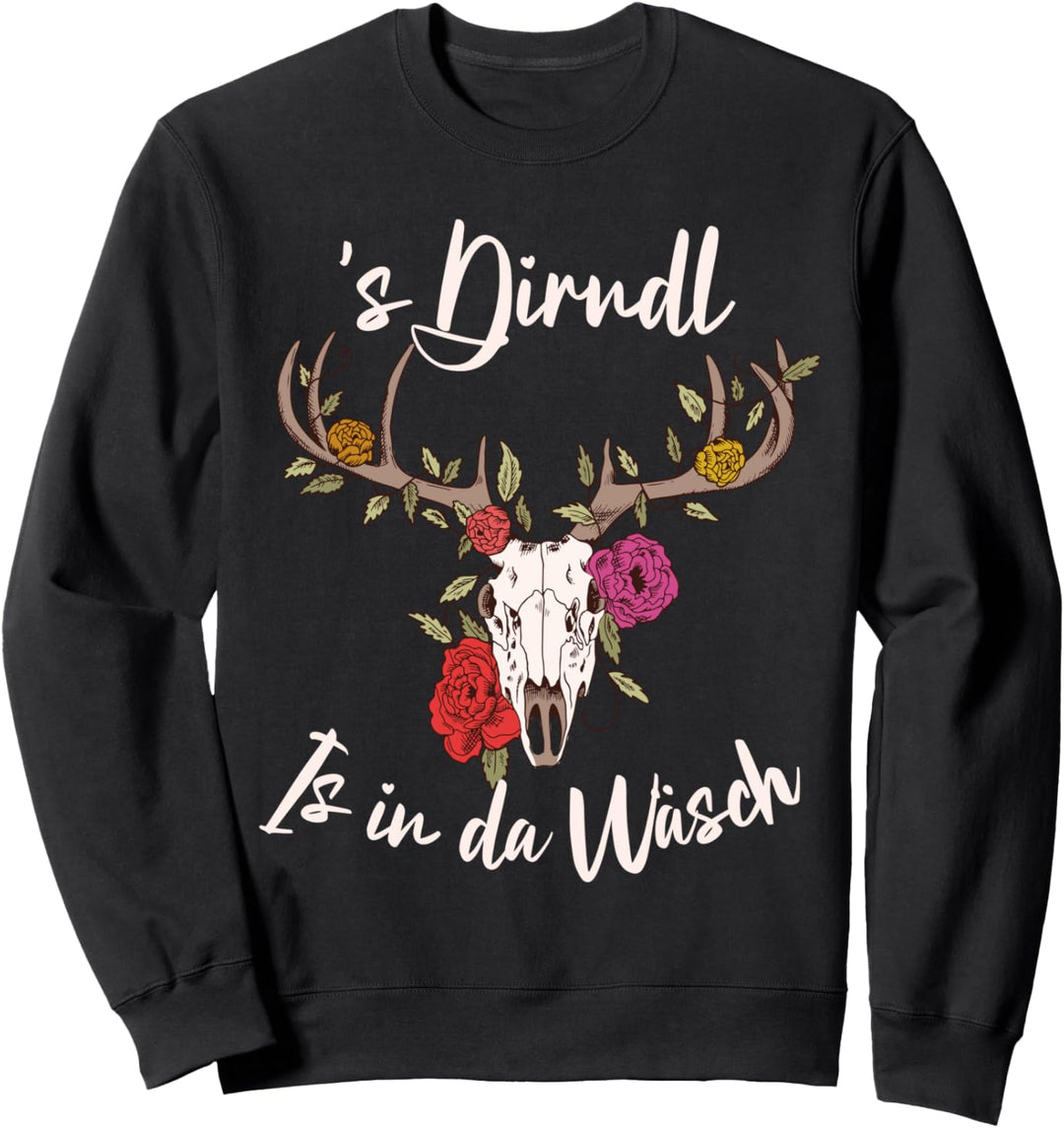 Passend für Oktoberfest Damen Dirndl Trachten Sweatshirt