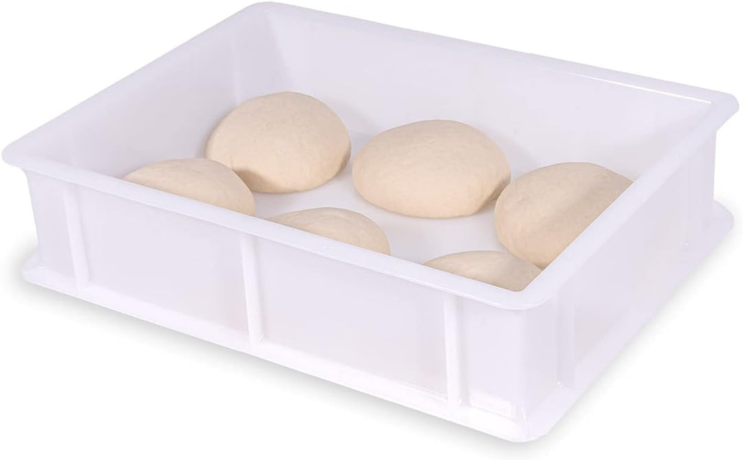 FUMOSA ital. Pizzaballen-Box Set »Home« (40x30x10) + flexibler Teigspachtel | Teigwanne Gärbox Teigb