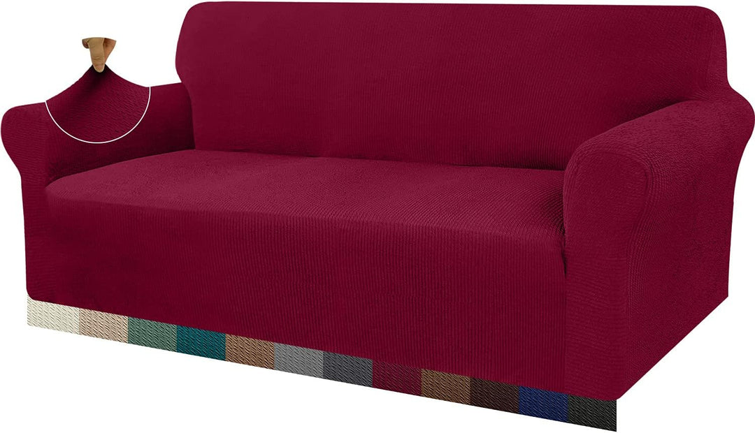 Granbest Dicke Sofabezug 3 Siter Stretch und Stilvolle Couchbezug Möbelbezüge Anti Rutsch Kratzfest