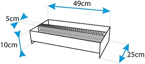 Imex El Zorro 71418 - Pelletbrennkorb, 49 x 25 x 10 cm