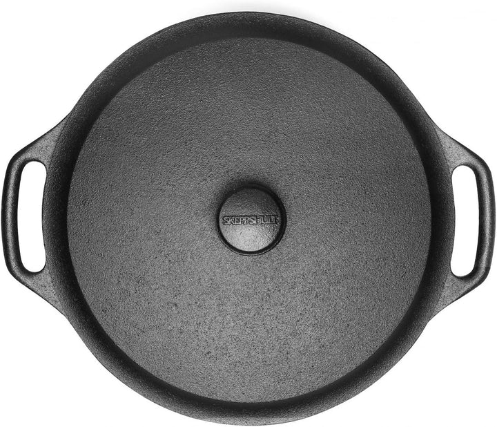 SKEPPSHULT Gusseisendeckel, Gusseisen, Schwarz, Durschmesser: Ober 287 cm unter 24 cm