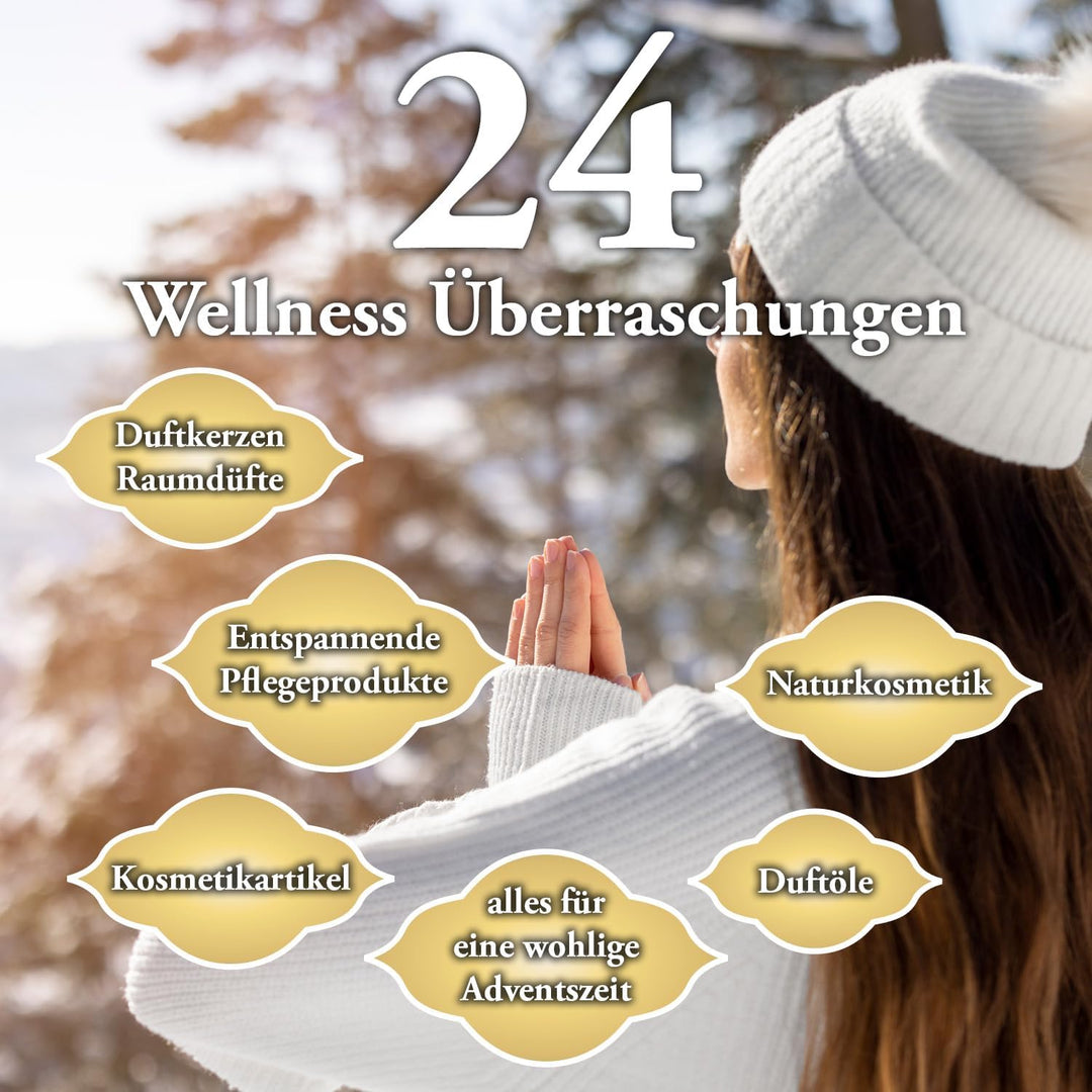 Beauty Adventskalender - Wellness Edition 2023 - Neuer Inhalt | 24 hochwertige Kosmetik Überraschung