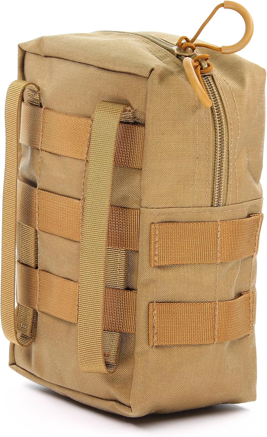 Zentauron Reissverschlusstasche Medium mit MOLLE-System I BW-Tasche, Rucksack Zusatztasche aus Cordu