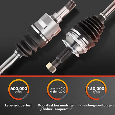 Frankberg 1x Antriebswelle Vorne Links Kompatibel mit C30 533 2.4L 2.5L 2006-2012 C70 II Cabriolet 2