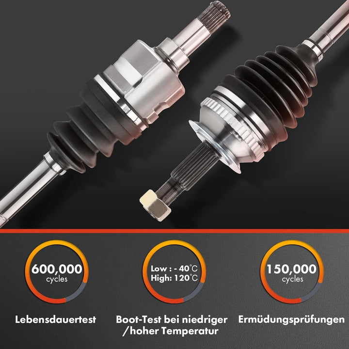 Frankberg 2x Antriebswelle Vorne Kompatibel mit Avensis T25 1.8L 2003-2008 C.o.r.o.l.l.a Verso E12 R