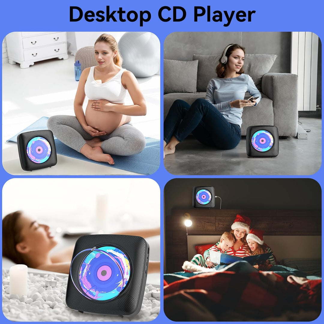 Radio mit CD Player Kinder: Kegaudio Tragbarer CD Players Tragbar mit Bluetooth Lautsprecher Frontan