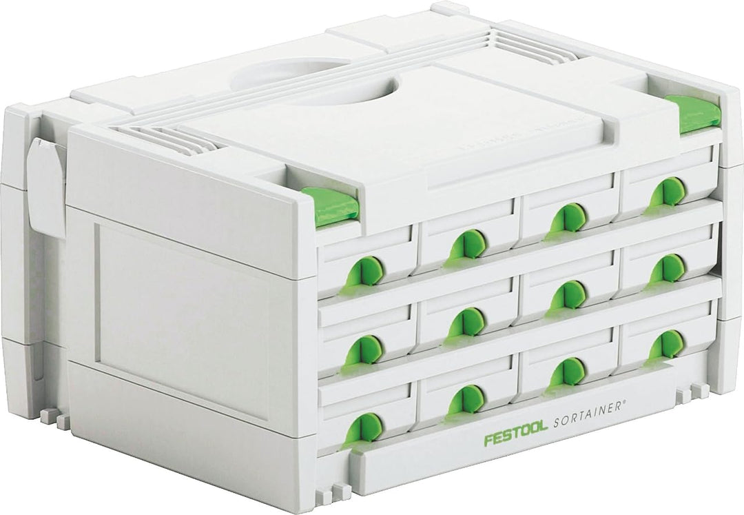 Festool SORTAINER SYS 3-SORT/12 (mit Schubladen, Trennstege, Etikettenhalter, Beschriftungsstreifen)