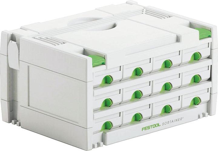 Festool SORTAINER SYS 3-SORT/12 (mit Schubladen, Trennstege, Etikettenhalter, Beschriftungsstreifen)