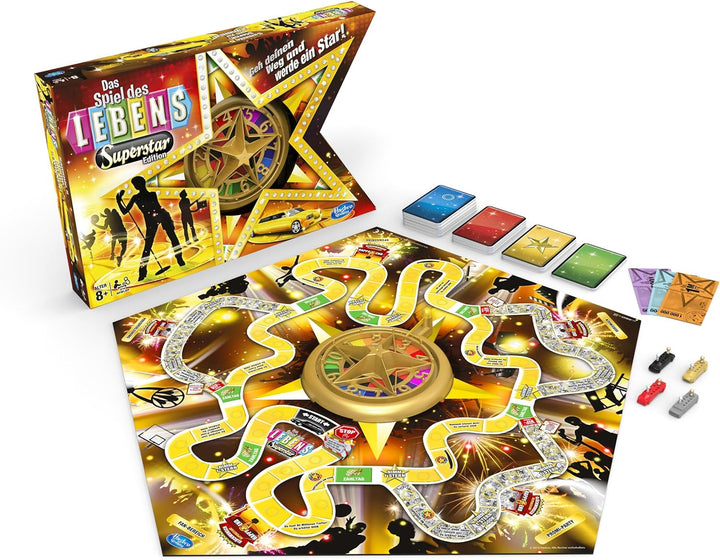 Hasbro A4623100 - Spiel des Lebens Superstar Edition
