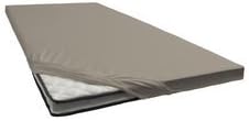 ESTELLA Topper-Spannbetttuch Zwirnjersey | Kiesel | 100x200 cm | passend für Topperhöhen von 7-10 cm