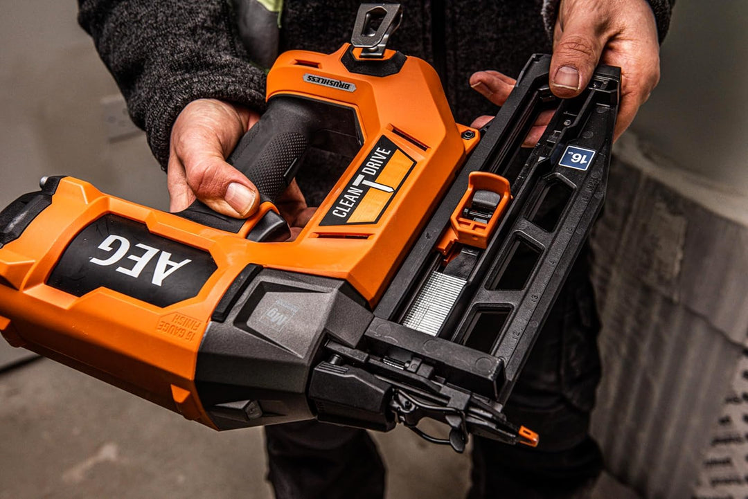 AEG Nagler 18V Brushless 16 GA ohne Akku und Ladegerät B16BN18-0