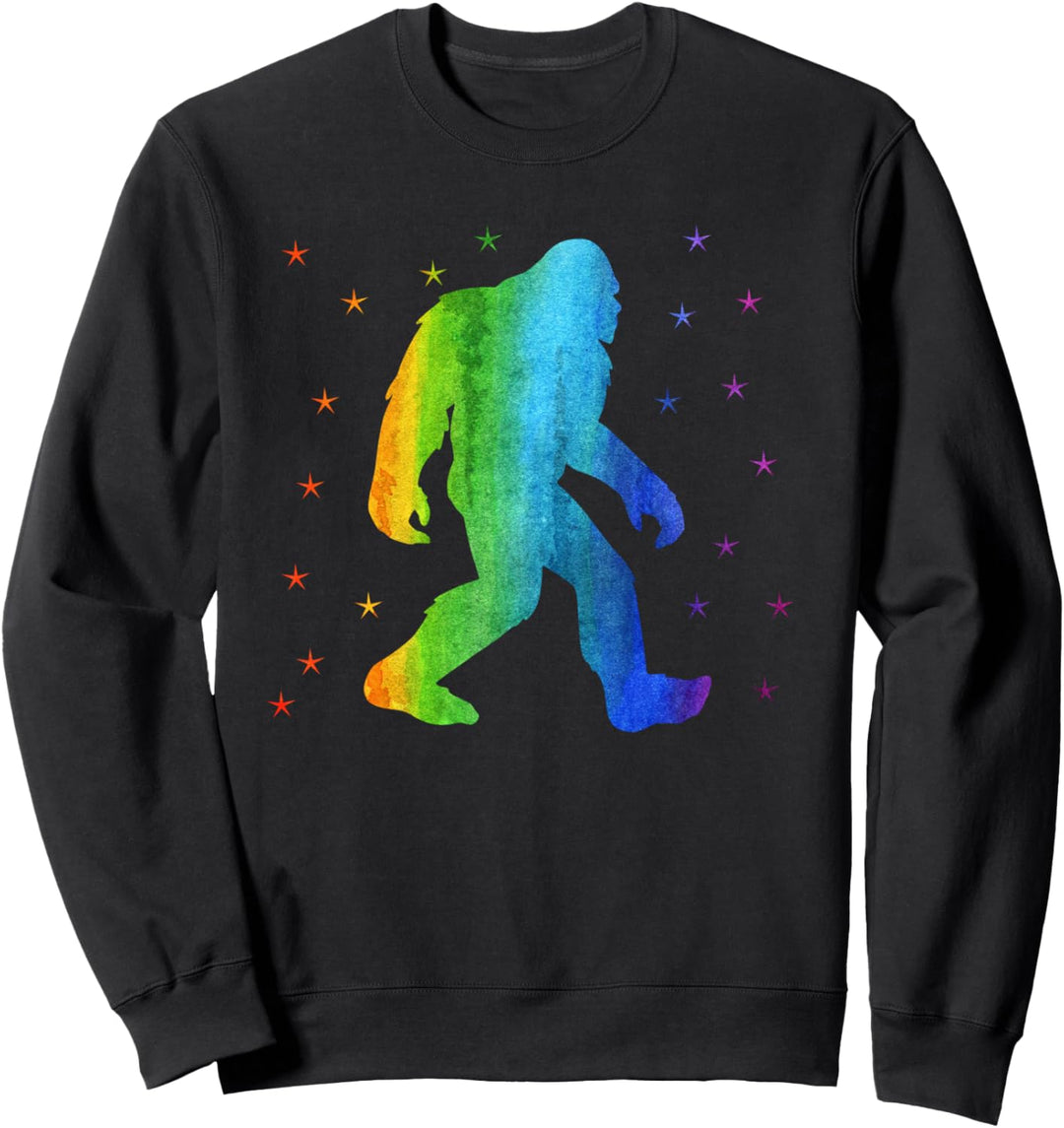 LGBT Gay Lesbian Pride Flagge Lustiges Bigfoot Gay Pride Sweatshirt