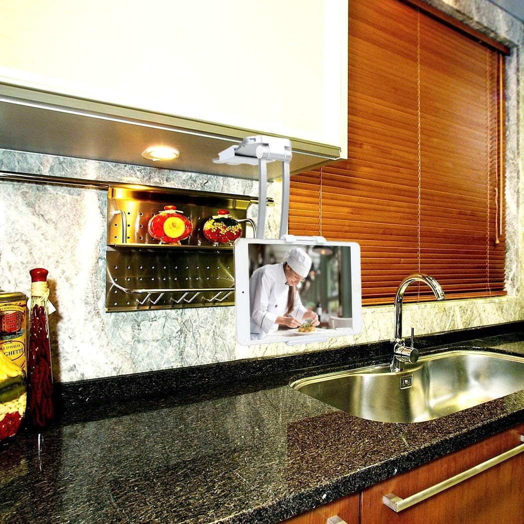 Tablet PC Handyhalter Zubehör Anti-Rutsch-Küchenständer Wandhalterung Tablet-Halter for 7-12 Zoll Ta