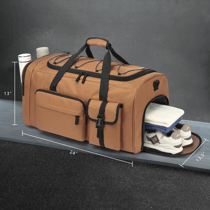70L Sporttasche Extra Gross Sportrucksack Herren mit Schuhfach Wochenend Sport Reisetasche mit Rucks