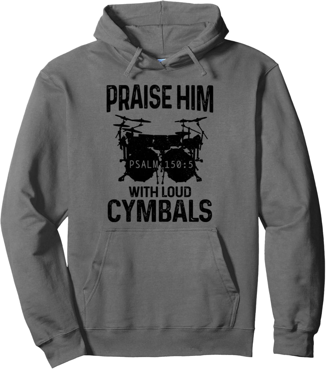 Schlagzeuger lobt ihn mit lauten Becken, die Christian trommeln Pullover Hoodie