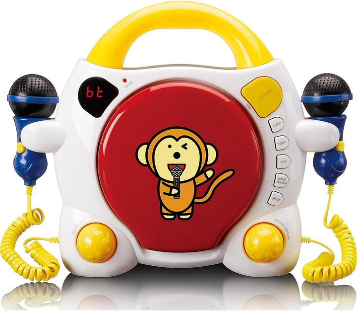Lenco KCD-011 CD-Player Sing Along für Kinder - Bluetooth 5.0 - Antishock - LED-Display - Titelspeic