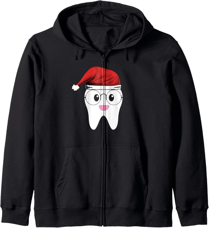 Weisser Zahn, Zahnarzt Weihnachten | Zahnheilkunde Kapuzenjacke