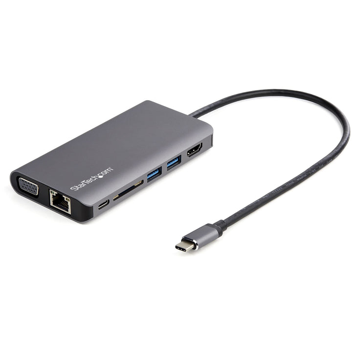 StarTech.com DKT30CHVAUSP USB-C-Multiport-Adapter (HDMI oder VGA, 100 W PD, angeschlossenes 30-cm-Ho