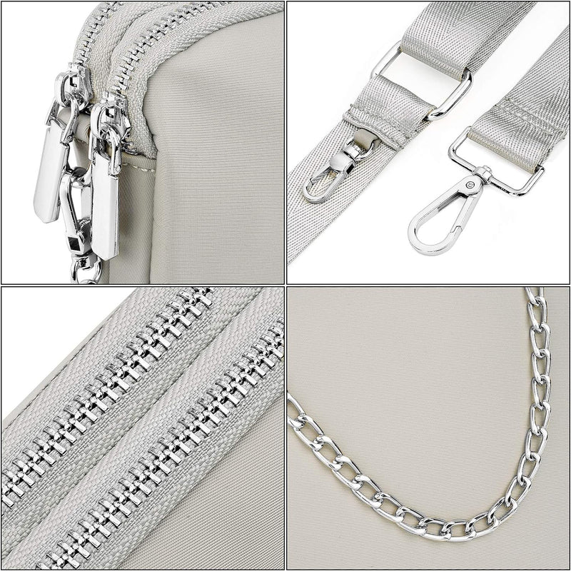 UTO Kleine Umhängetasche Damen 3 in 1 Crossbody Bag Damen Breiter Gurt mit Münzbeutel Handtasche mit